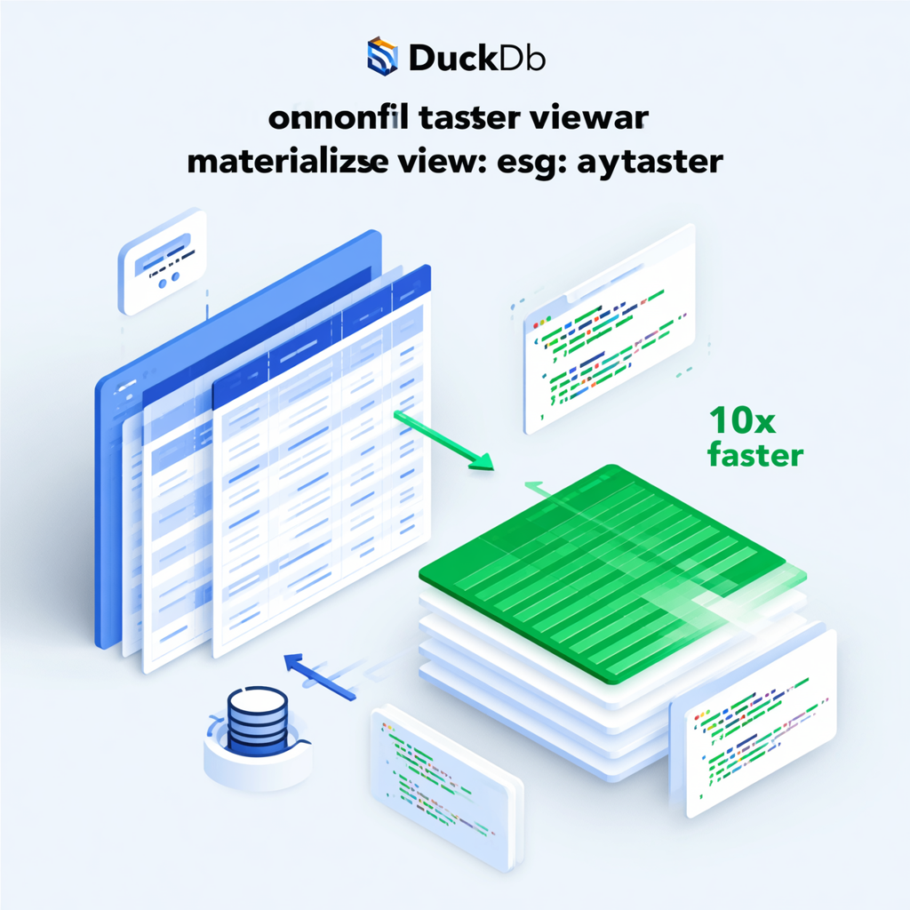 Featured image of post DuckDB 视图与物化视图：10倍性能提升实战